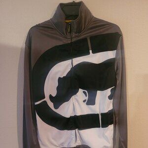 Vintage Gray Ecko Track Jacket Men's Size Medium 100% Polyester RN93536/CA07243